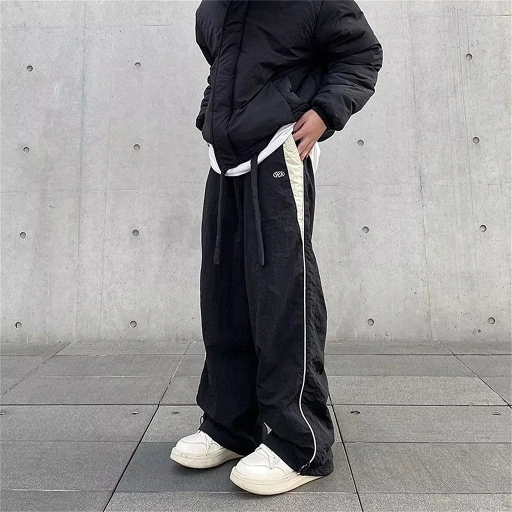 Women Baggy Harajuku Cargo Pants Streetwear Hip Hop Wide Leg Pant Parachute Sweatpants Techwear Joggers Oversized Y2K Trousers