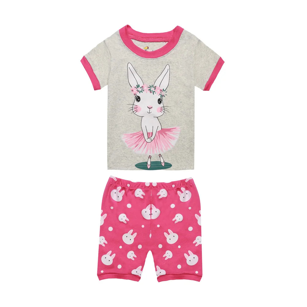 2 3 4 5 6 7 8 Yrs Boys Pajamas for Kids Children Sleepwear Short Sleeve Sleep Clothes Tops Pajama Shorts Clothing Set Boy Pijama
