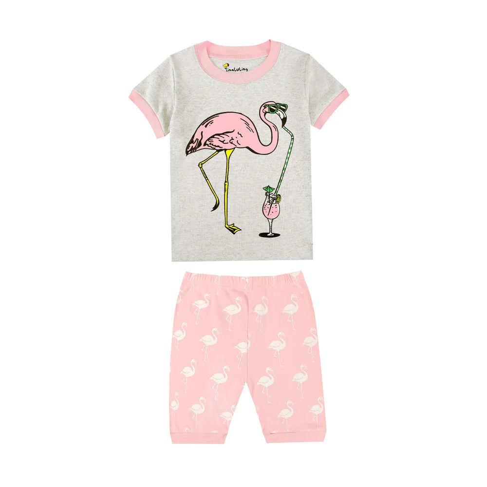 2 3 4 5 6 7 8 Yrs Boys Pajamas for Kids Children Sleepwear Short Sleeve Sleep Clothes Tops Pajama Shorts Clothing Set Boy Pijama